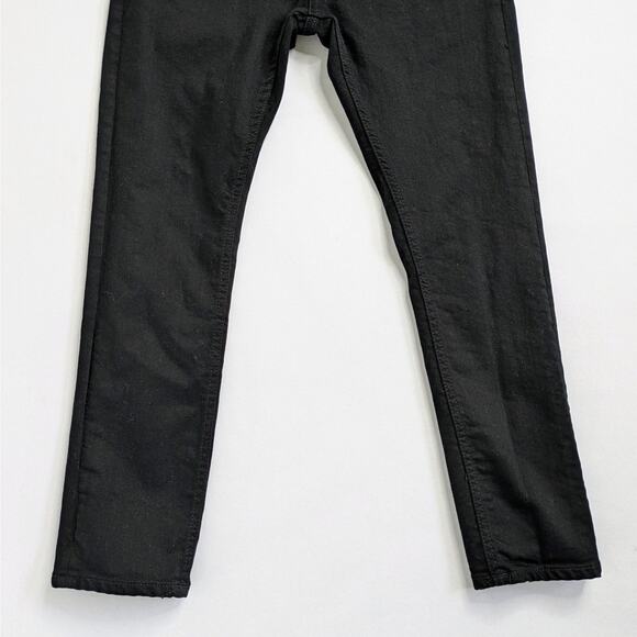 SALE Nudie Jeans Grim Tim W29 L28 Slim Straight Dry Everblack Button Fly Black - Picture 6 of 11